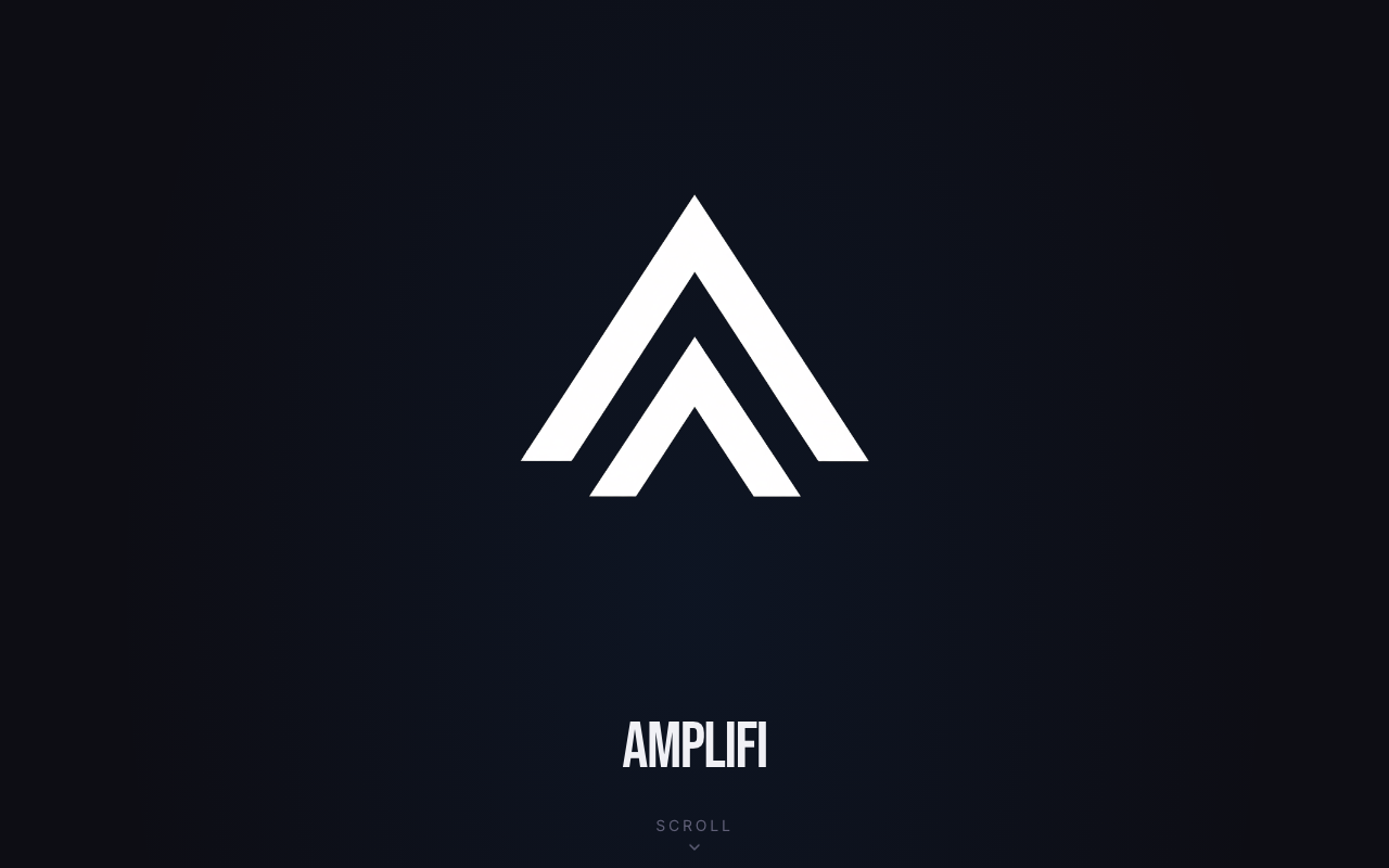 Amplifi homepage screenshot — Polymarket Capital