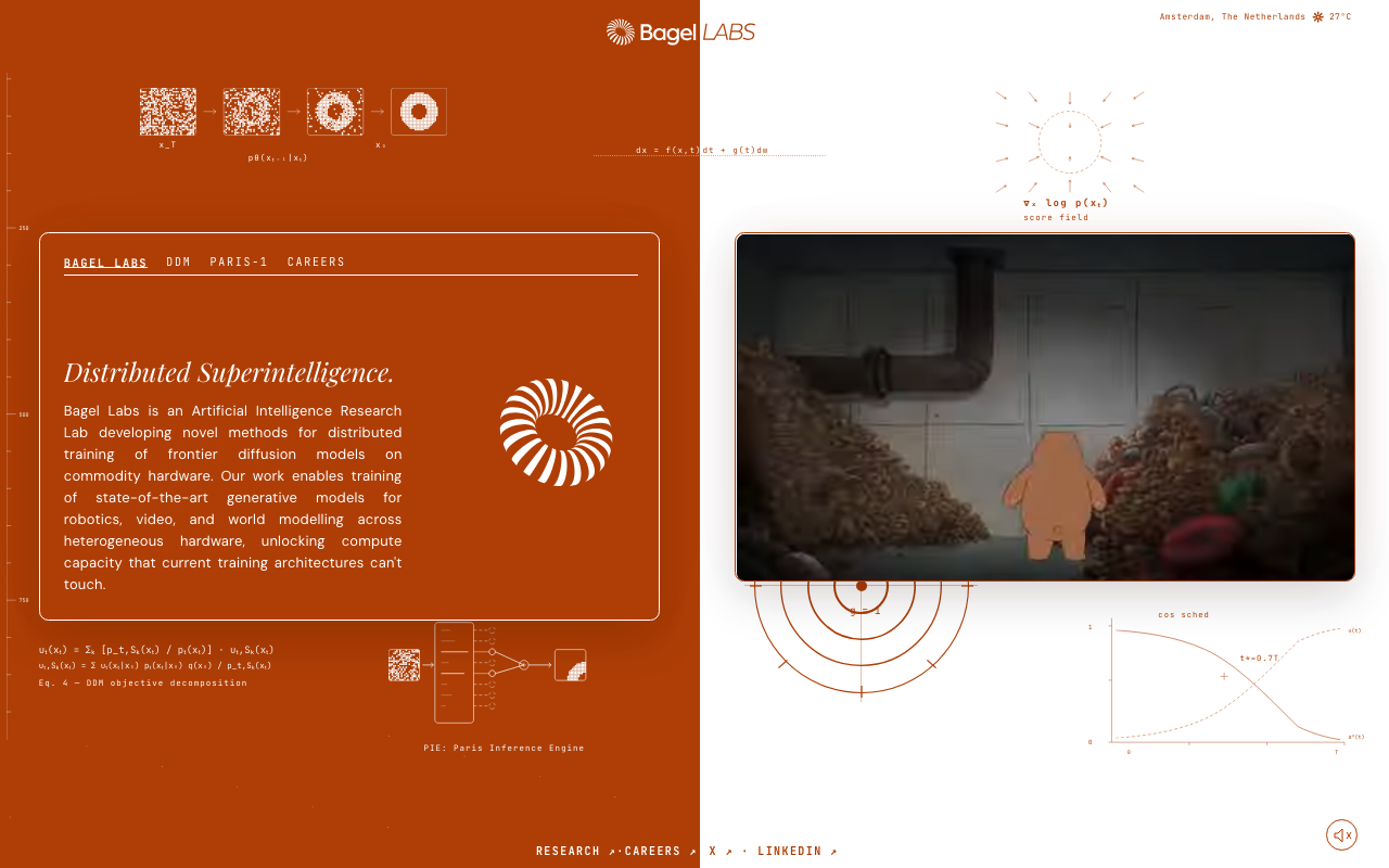 Bagel homepage screenshot — Polymarket Other