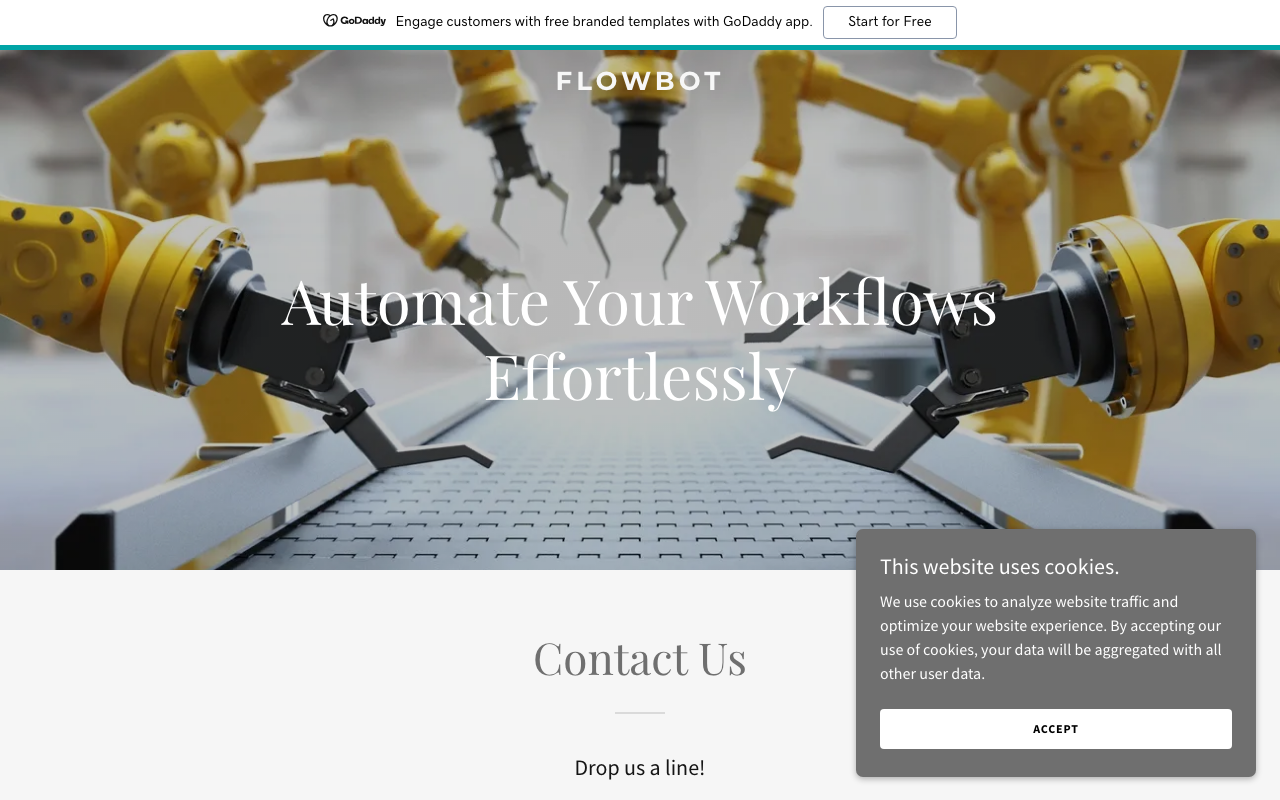FlowBot homepage screenshot — Polymarket Other