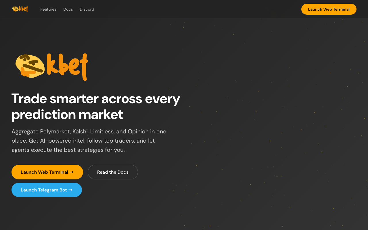 okbet homepage screenshot — Polymarket Aggregator