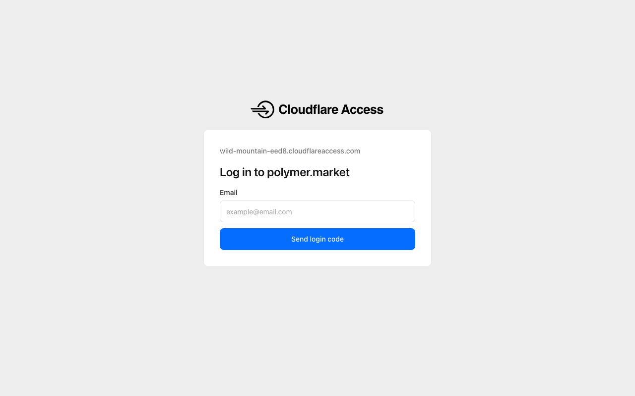 Polymer homepage screenshot — Polymarket Other