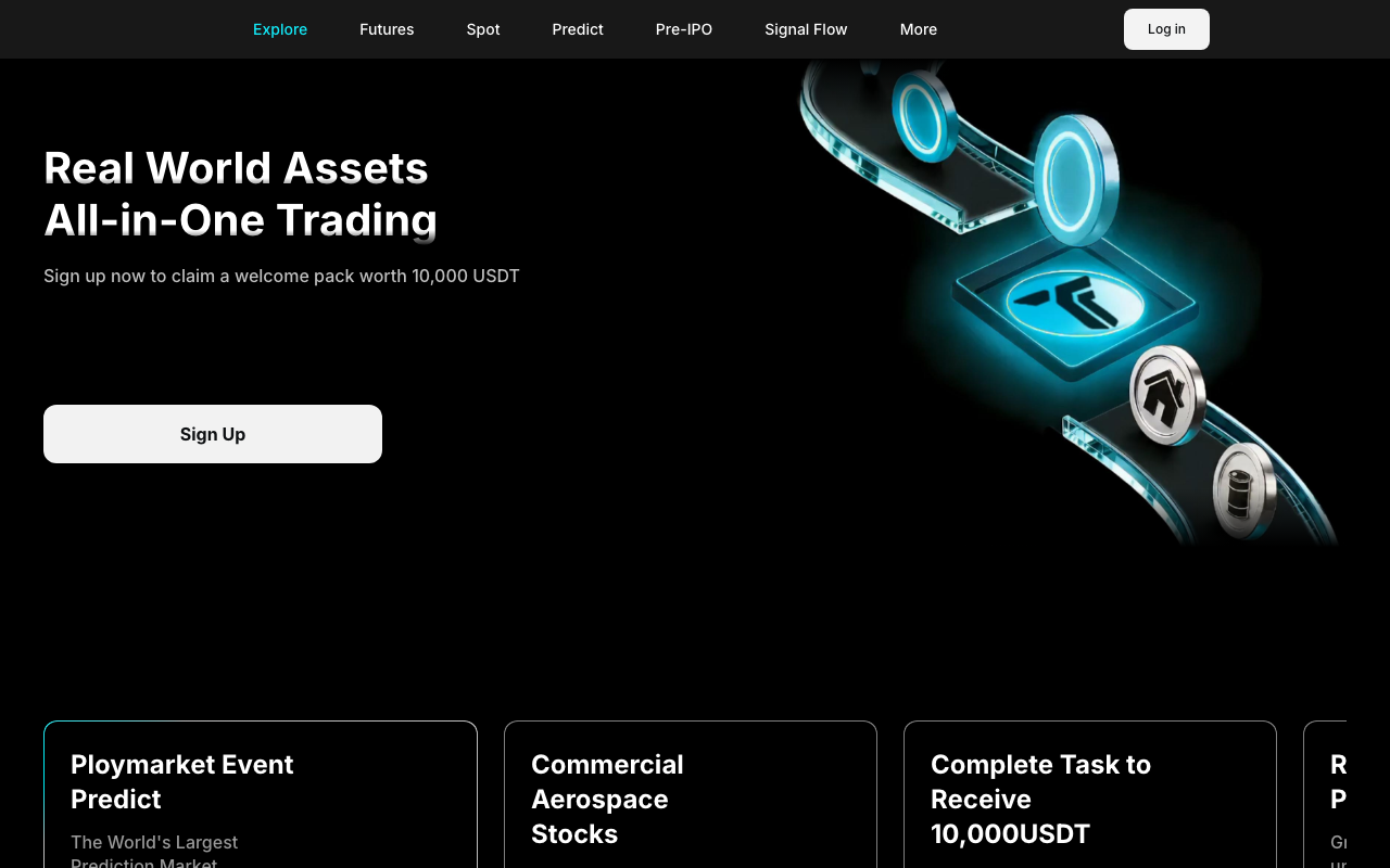tovest homepage screenshot — Polymarket Aggregator