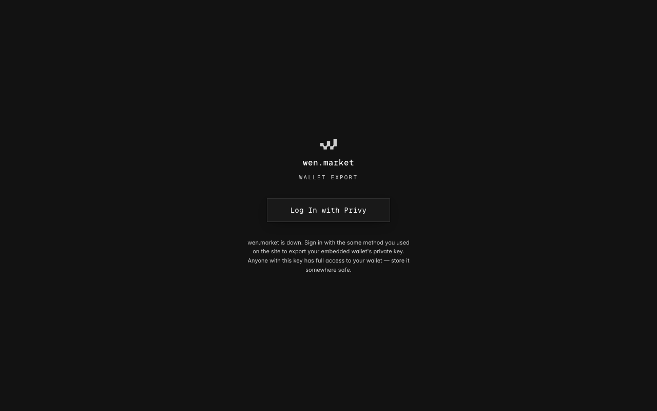 Wen.market homepage screenshot — Polymarket Trading Terminal
